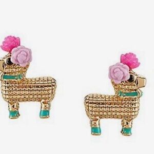 KATE SPADE 14k Gold-Plated‎ Piñata Stud Earrings NWT